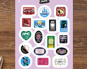 Songs Sticker Sheet - 17 mini stickers
