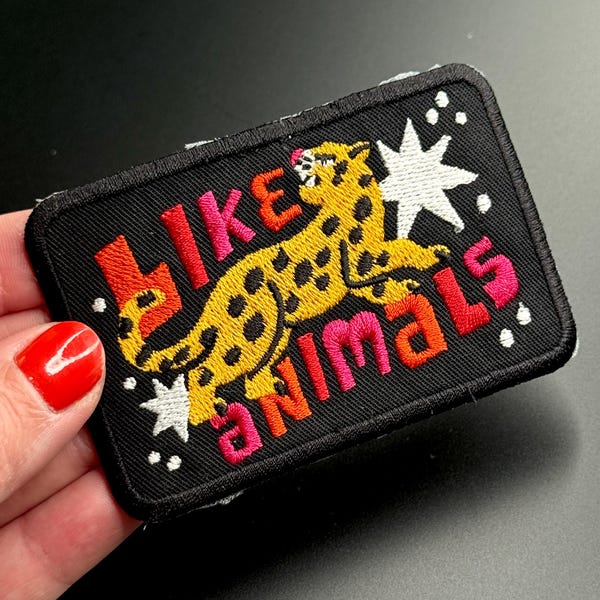 Like Animals Embroidered Iron On Patch