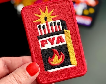 FYA Embroidered Iron On Patch