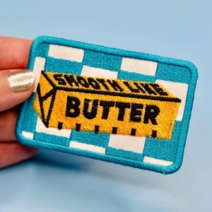 Parche termoadhesivo bordado con mantequilla