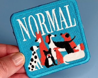 NORMAL Iron On Embroidered Patch