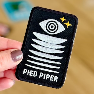 Pied Piper Embroidered Iron On Patch
