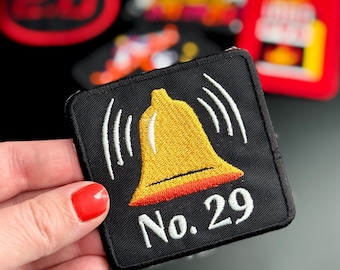 No. 29 Embroidered Iron On Patch