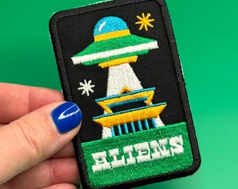 Aliens Embroidered Iron On Patch