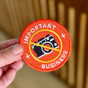 Parche bordado de negocios importantes