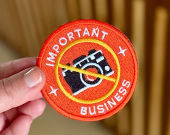 Important Business Embroidered Patch