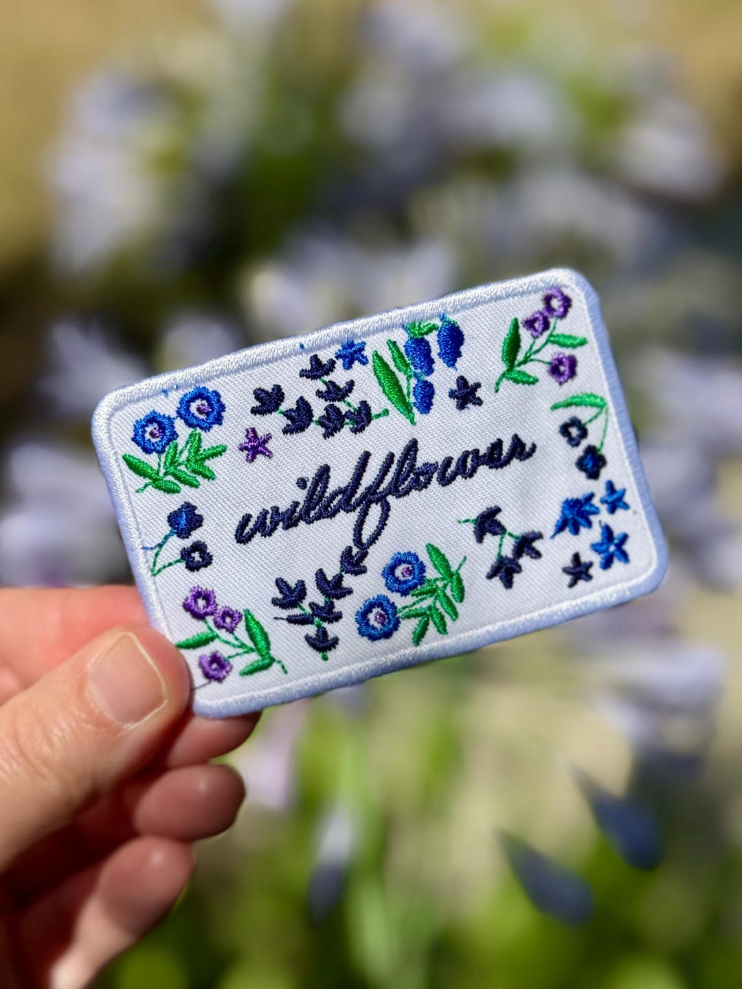 Wildflower Embroidered Patch - Etsy