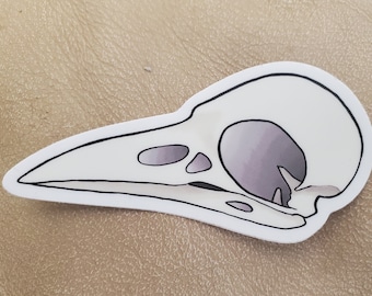 Crâne de corbeau Sticker