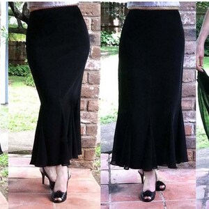 Gored Skirt PDF Sewing Pattern Godet Maxi Skirt - Etsy