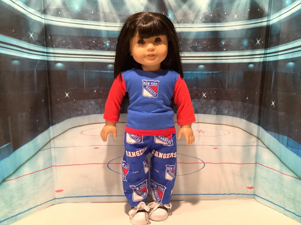 NY RANGERS ! 18 Inch Doll Clothes ,handmade , Fits All 18 Inch Dolls, 2 ...
