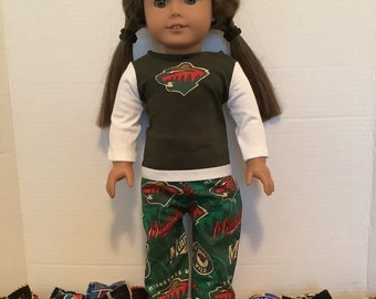 Minnesota WILD ! 18 inch doll clothes ,Handmade ,Fits All 18 Inch Dolls