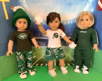 New York JETS! 18in Doll Clothes, Handmade, Fits all 18 Inch Dolls