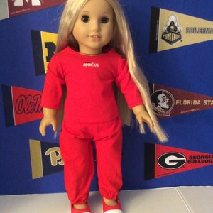 Warm-Up Suit,University of Cincinnati Bearcats,18 Inch Doll Clothes,Handmade