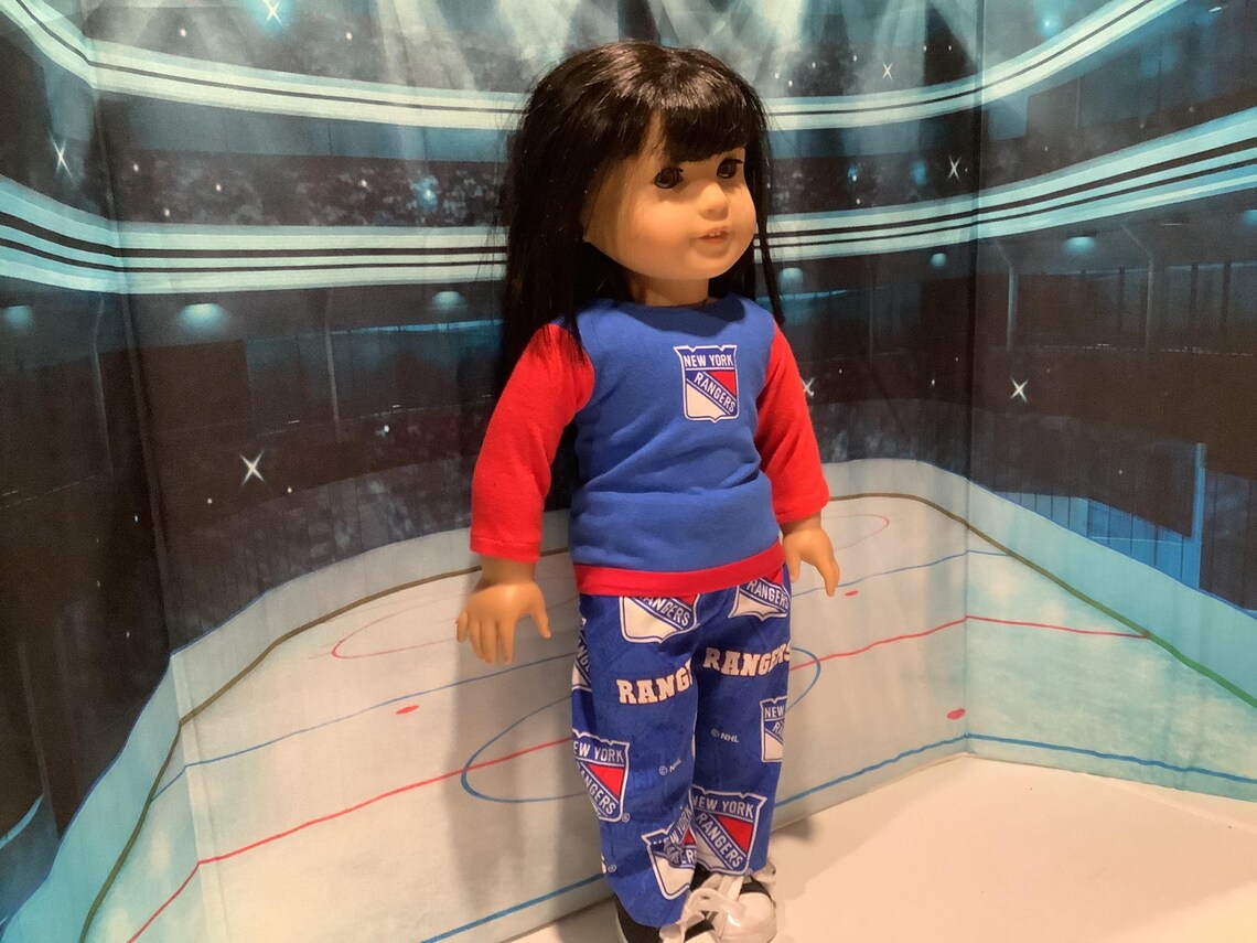 NY RANGERS ! 18 Inch Doll Clothes ,handmade , Fits All 18 Inch Dolls, 2 ...