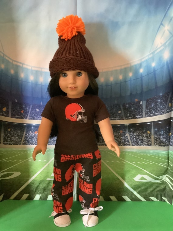 Cleveland BROWNS! Outfits! 18in Doll Clothes, Handmade, Fits All