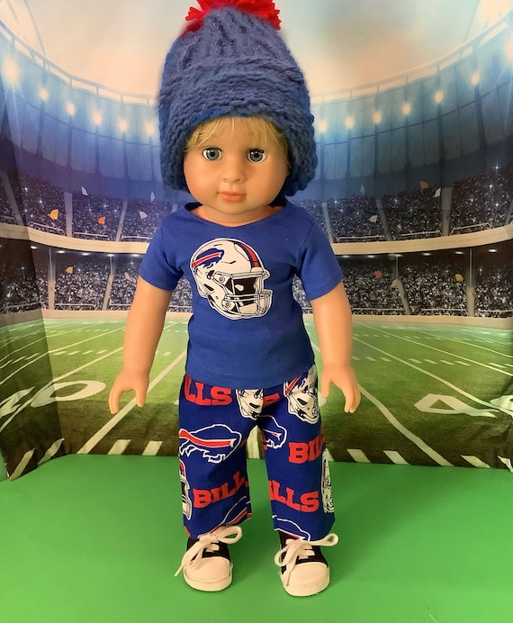 Buffalo BILLS Outfits 18in Doll Clothes Handmade Fits All 