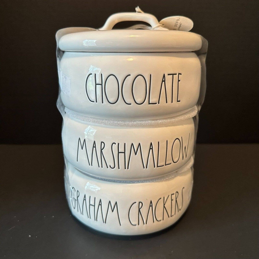 Rae Dunn SMORES STACKER Chocolate Marshmallow Graham Crackers Etsy