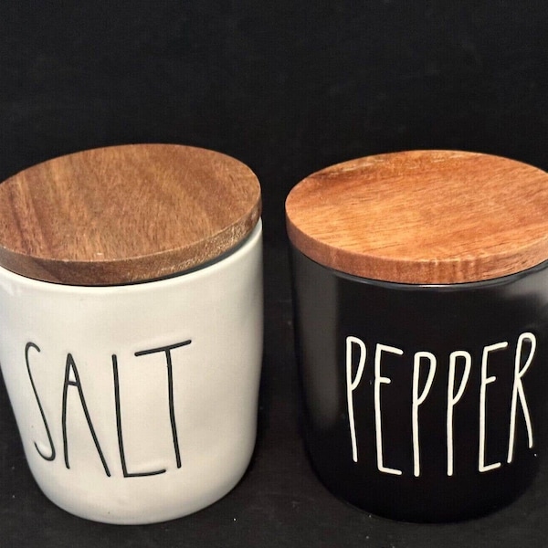 Salt and Pepper Cellar With Lid Etsy