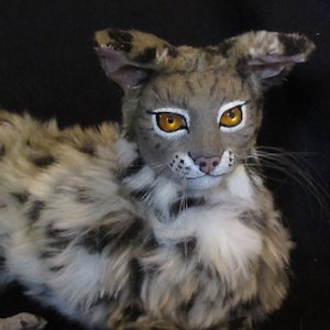 Wild Cat OOAK Poseable Art Doll