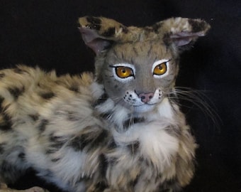 Wild Cat OOAK Poseable Art Doll
