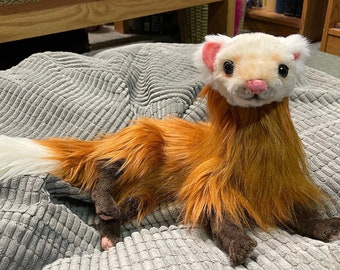 Malayan Weasel Realistic Handmade Plush