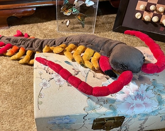 Realistic Centipede Plush Made to Order