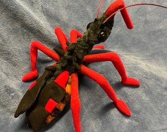 Horrid King Assassin Bug  Handmade Plush