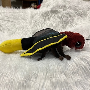 Plüsch Glühwürmchen Groß und Handgemacht