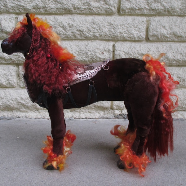 War; Horse of the Apocalypse OOAK Art Doll