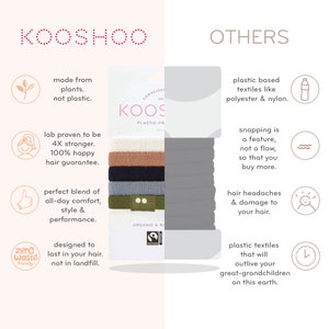 plastic-free hair ties are better than conventional hair ties