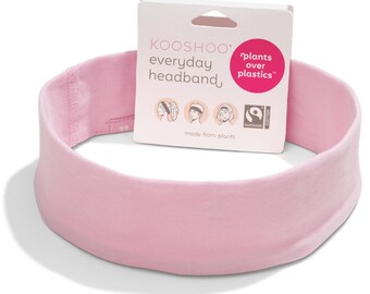 Fascia per capelli in cotone biologico color rosa nebbia / accessorio per capelli a base vegetale, vegano, unisex ed ecologico, super comodo e morbido
