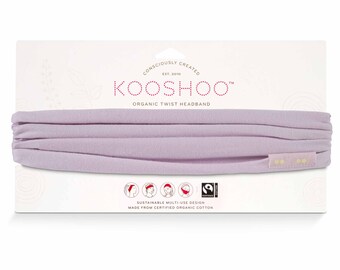 KOOSHOO Organic Twist Headband - Boho Turban Head Wrap. Eco-Friendly Accessory. Versatile Design to Wear. For Yoga, Travel, Sports, Everyday