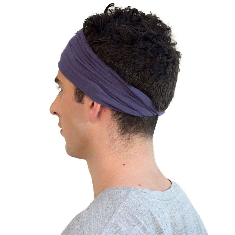 ENSO Classic Navy Blue Headband for Men. Best Selling Etsy
