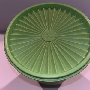 10” Vintage Lime Green Tupperware Canister - Etsy