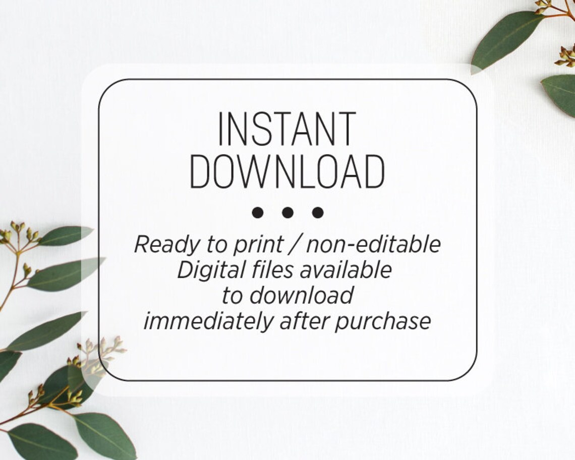 Greenery Cards and Gifts Sign Printable Wedding Sign Gift - Etsy