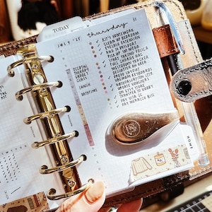 PP163 | Timed Daily and Undated Task Schedule for Pocket Rings Printable Planner