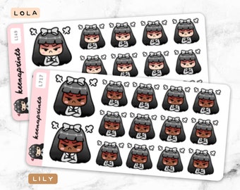 Leave me alone stickers - planner stickers, agenda stickers, calendar stickers, angry stickers, annoyed stickers LOLA L149 LILY L717