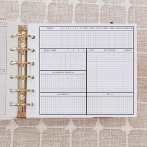 Pocket - PP046 | Monthly Foldout Insert for Pocket Rings Printable ...