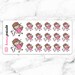 A472 | DISAPPOINTED Keenachi Repositionable stickers Perfect for Erin Condren Life Planner, Filofax, Plum Paper & scrapbooking
