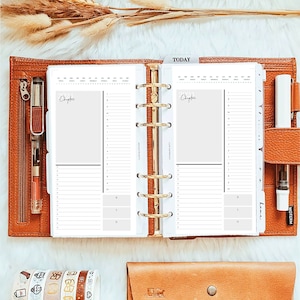PP080 | Daily Timed and Undated Schedule for Personal Rings Printable Planner