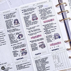 Weekly Foldout for Personal Rings Printable Planner