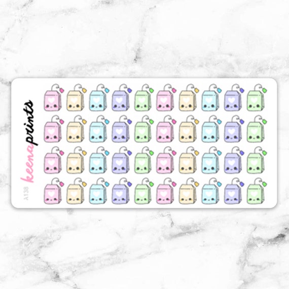 A138 Tea Bags Stickers Daily Planner Stickers, Diary Stickers, Journal  Stickers, Scrapbook Stickers 