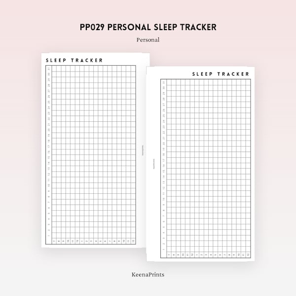 PP029 | Sleep Tracker for Personal Rings Printable Planner