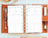 PP077 | Monthly Overview for Personal Rings Printable Planner