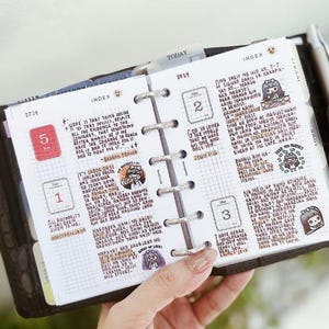 PP141 | Commonplace, Notes Insert for Pocket Rings Printable Planner