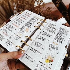 PP164 | Week on 1 Page for Personal Rings Printable Planner - Etsy