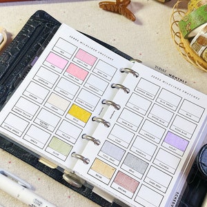 Pocket - PP162 | Highlighter swatch for Pocket Rings Printable Planner