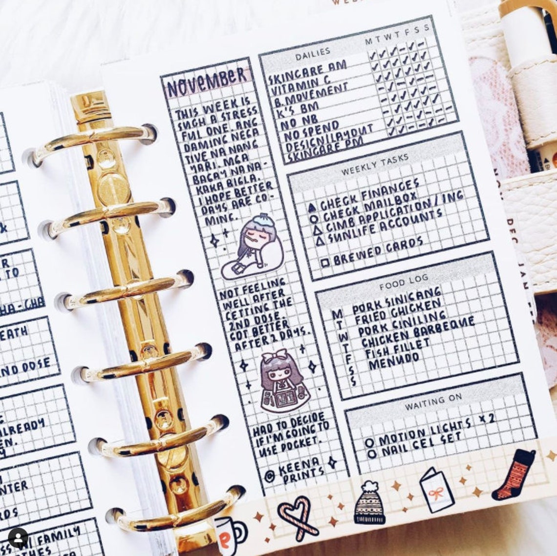 Pocket - PP010 | Hobonichi Weeks Inspired Weekly Planner Printable ...