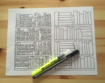 Printable Popsugar Reading Challenge Book Tracker 2021, Full Page. - Etsy