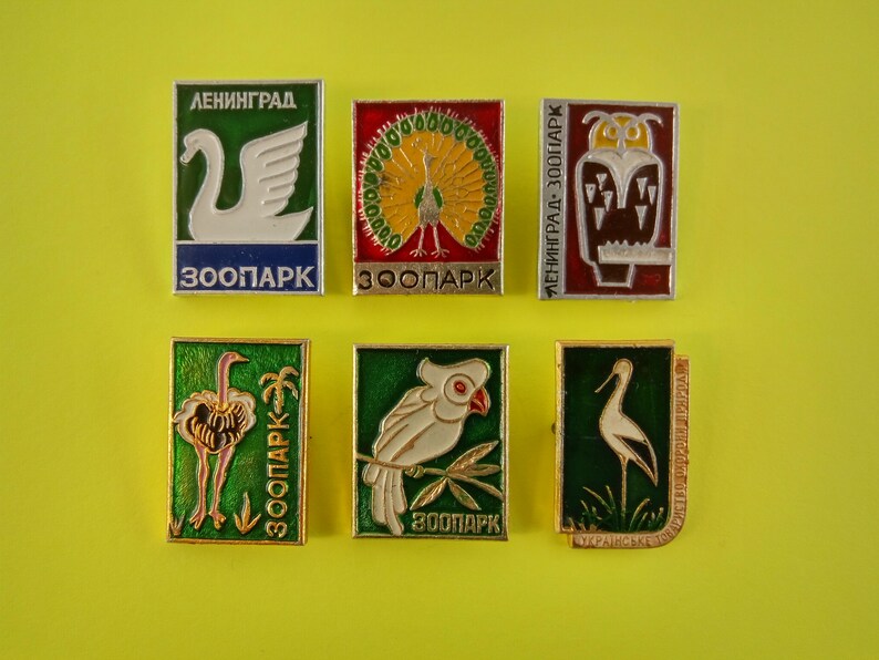 Animals,Birds,Zoo,Fauna,Nature,Reserve,Biosphere.Children/'s Pin.Soviet Pin,Soviet Badge.Collection Metal Badge.Soviet Union.Made in USSR
